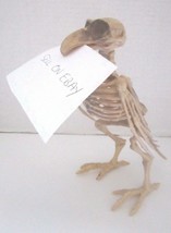 Halloween Poseable Bird Skeleton &amp; Statue 5&quot; x 7&quot; Prop Decor Card Holder New! - £3.95 GBP