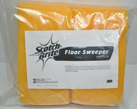NOS Scotch-Brite Flexible Floor Sweeper Refill Bulk Pack 9.25&quot; SQ  899RF... - $44.54