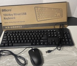 iMicro KB-US0803 104-Key Wired USB English Keyboard (Black)Plus Free Wir... - $7.99