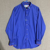 Robert Graham Jeans Shirt Mens XL Blue Multicolor Long Sleeve Button Up EUC - £18.32 GBP