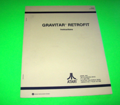 Gravitar Retrofit 1983 Original Video Arcade Game Service Repair Manual - $21.60