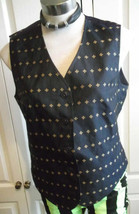 STEAMPUNK Marc Aural label.Waistcoat.blue &amp; gold ,Vintage. size 40&quot; chest.Unisex - £21.73 GBP