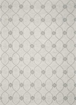 5&#39;X7&#39; Ivory Hand Tufted Wool Ogee Indoor Area Rug - £266.04 GBP