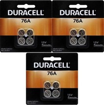 Duracell 76A LR44 Duralock 1.5V Button Cell Battery 12 Pack - £22.37 GBP