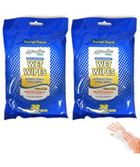 2 Pack Travel Wet Wipes Antibacterial Moist Hand Cleaning Citrus Scent 6... - $37.99