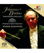 Brahms Pittsburgh Symphony Orchestra Marek Janowski Symphonies 2 &amp; 3 Hyb... - £22.71 GBP