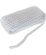 SEACHOICE 3-Strand Twisted Nylon Dock Line 3/8&quot; x 25&#39; 42531 White - $34.38 CAD