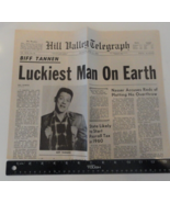 RARE HILL VALLEY TELEGRAPH FULL NEWSPAPER BACK TO THE FUTURE BIFF TANNEN... - €42,78 EUR