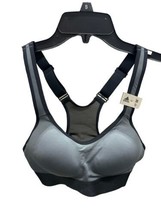 adidas Women&#39;s Stronger For It Workout Racer Bra, Grey, X-Small - £15.64 GBP