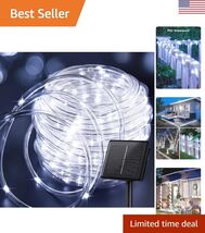 100 LED Solar Rope String Lights with 8 Lighting Modes - Waterproof Fair... - $19.44