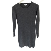 Christopher Fisher 100% Cashmere Dress Crewneck Gray Fitted Long Sleeve ... - $34.64