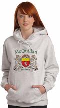 McQuillan Irish Coat of Arms Ash Hooded Sweat shirt - $662.24 MXN+