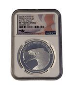 2022P Australia $1 Wedge-Tailed Eagle PF70 Ultra Cameo NGC Mercanti Signed - $246.51