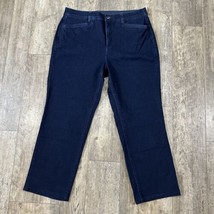 Christopher &amp; Banks Womens Sz 10 Short Blue Crop Capri Jeans Denim Pants 32x25.5 - £15.17 GBP
