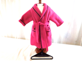 American Girl Doll Pleasant Company Pink Fleece Robe with Hanger - $225.80 MXN