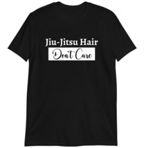 Funny Fight Champion T-Shirt, Jiu-Jitsu Hair Don&#39;t Care Cute Shirt Dark Heather - $19.55+