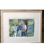 LEN FISCHLER California Artist Original Signed Vintage Watercolor "Going Out" - $469.42 CAD