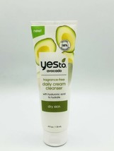 Yes To Avocado Fragrance-Free Daily Cream Cleanser for Dry Skin 4oz New ... - £7.05 GBP