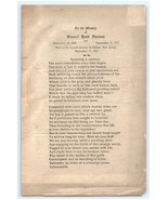 1913 Funeral Ephemera Samuel Furman Alfred Furman - $23.09 CAD