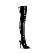 SALE PLEASER Sexy Exotic Stripper 5&quot; Stiletto Heel Black Thigh High Boot... - €50,60 EUR