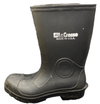 LaCrosse 10&quot; Rubber Black Boots Size 5  Made in USA Work Hunting Fishing - $27.71