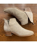 Dolce Vita Boot Women 9.5 Beige Leather Kaidie Perforated Ankle Boot Boo... - $33.91