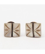 Antique Mens Mother of Pearl &amp; Gold Cufflink Set - £68.00 GBP