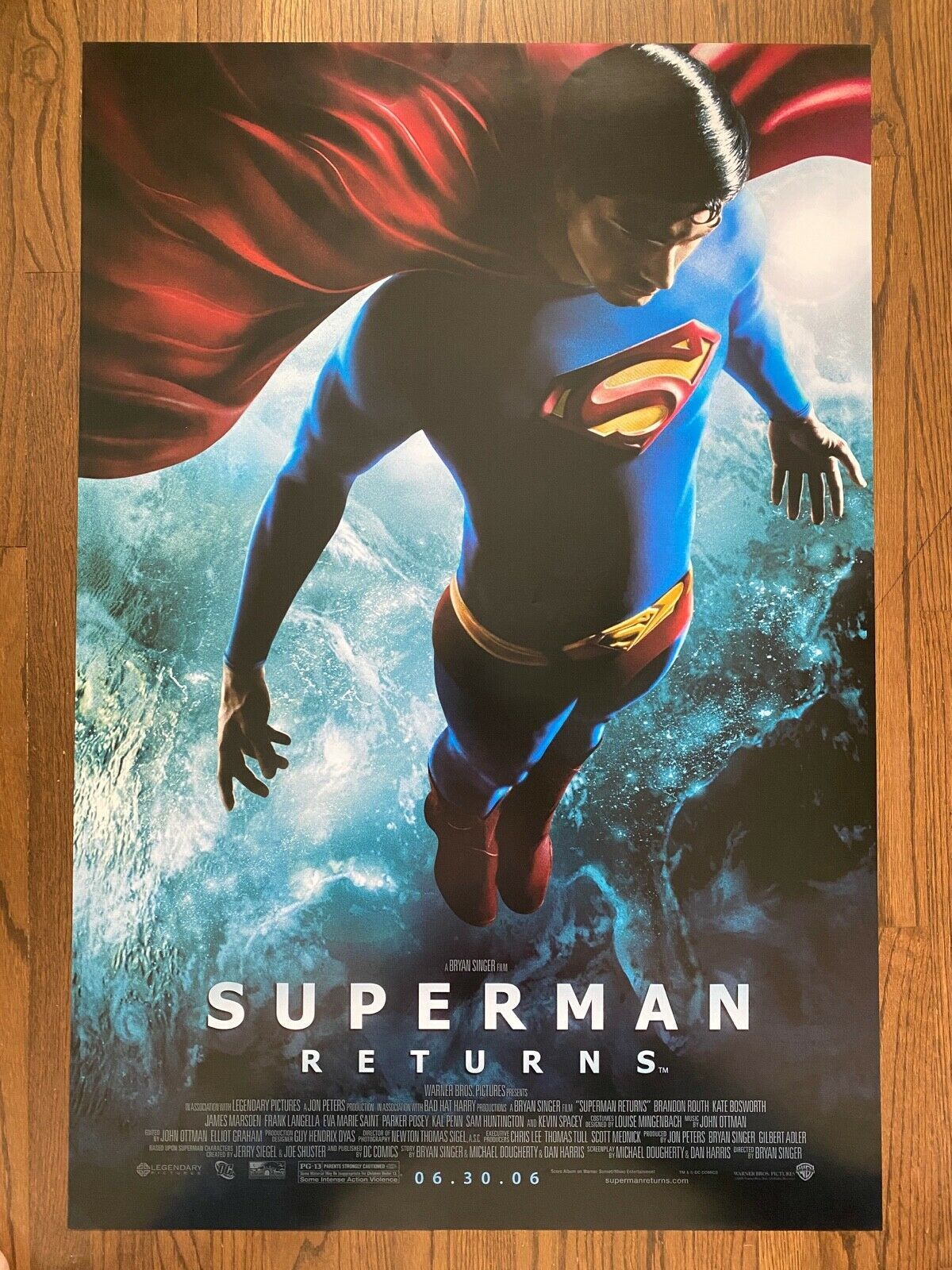 Bryan Singer&#39;s SUPERMAN RETURNS (&#39;06) Dbl-Sided 1ST ADVANCE 1-Sht Brando... - $95.00