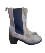 Emanuele Crasto Chelsea Suede Leather Boots Italian Made Sz 8.5 NEW With... - $55.05 CAD