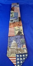 Eagles Wings Patriotic We The People In God We Trust 57.5” L 100% Silk N... - $23.36