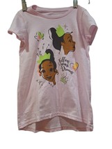 Disney Princess TIANA Follow Your Dreams Graphic T-Shirt Girls Size Medi... - $9.75