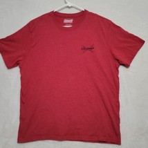 Coleman Men&#39;s T Shirt Size XL X Large Red Short Sleeve Casual - $16.87