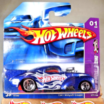 2007 Hot Wheels #77 Hot Wheels Racing 1/4 1941 WILLYS COUPE Blue w/5Sp ShortCard - £6.25 GBP