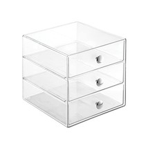 InterDesign Clarity 3 Drawer Organizer, Clear  - $29.00