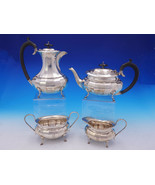 English Sterling Silver By E. Viners Sheffield 4pc Tea Set c1931 (#3589) - $56,276.32 MXN