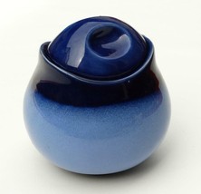 Sango Nova Blue Stoneware Sugar Bowl with Lid - $21.88