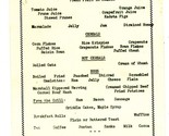 Crawford House Club Menu White Mountains New Hampshire 1950&#39;s - $57.53