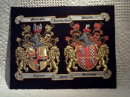 Embroidered Double Coat of Arms. - $195.00