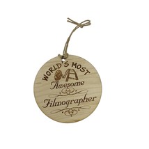 Worlds most Awesome Filmographer - Ornament - £10.30 GBP