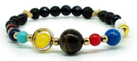 Solar System Bracelet 30016 Educational Jewlery Planets Semi-precious Stone - $13.86