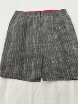 Cynthia Rowley J356L Women's 6 Gray Cotton Blend Rear Zip & Slit Pull-On Skirt image 2