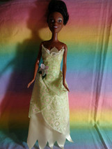 Vintage 1999 Mattel Disney Tiana Princess &amp; the Frog Doll Indonesia - no shoes - £9.32 GBP
