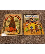 2 - Vintage Children&#39;s Books Big Brown Bear and Snow White and the Seven... - $25.00