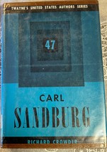 Vintage hardcover Carl Sandburg  by Richard Crowder Twayne&#39;s United States Autho - $16.50