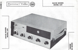 1958 David Bogen L60 Amp Amplifier Service Repair Manual Photofact 6 Channel Vtg - £7.90 GBP
