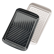 Tovolo Large Prep &amp; Serve BBQ Trays 2pcs (Black/White) - £49.36 GBP