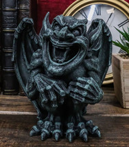 Whimsical Stoic Big Mouth Guardian Gargoyle Druid Laughing With Scorn Figurine - £21.57 GBP