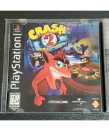 Crash Bandicoot 2 Cortex Strikes Back HOLO Playstation PS1 Video Game Co... - $30.46