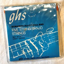 GHS PF130 Light Banjo Strings: 010 (1-D), 012 (2-B), 014 (3-G), &amp; 010 (5-G) - $5.89