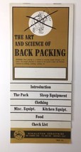 Himalayan Industries The Art and Science of Back Packing Checklist Ephem... - $19.00